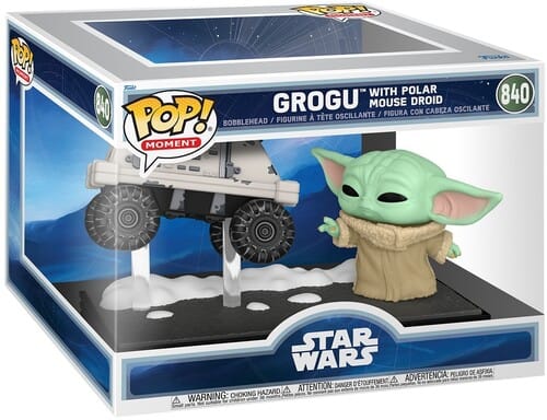 Funko POP! Moments: Mandalorian & Grogu - Grogu with Polar Mouse Droid