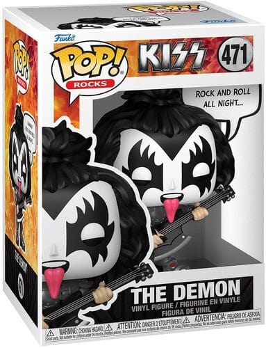 Funko Pop! Sayings: KISS - The Demon, Rock & Roll All Night (Vinyl Figure, Collectible)