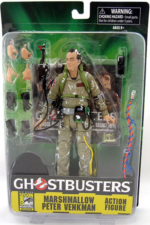 Ghostbusters 8 Inch Action Figure Exclusive - Marshmallow Peter Venkman SDCC 2016 (Crushed Non Mint Packaging)