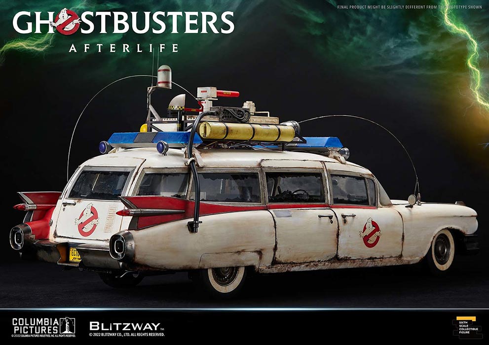 Ghostbusters Afterlife 22 Inch Vehicle Figure 1/6 Scale - Ecto-1 (Previously Opened and Displayed)