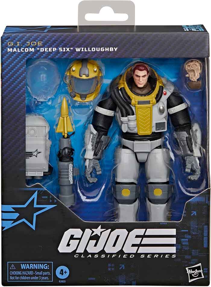 G.I. Joe Classified 6 Inch Action Figure Deluxe - Malcom Deep Six Willoughby #206