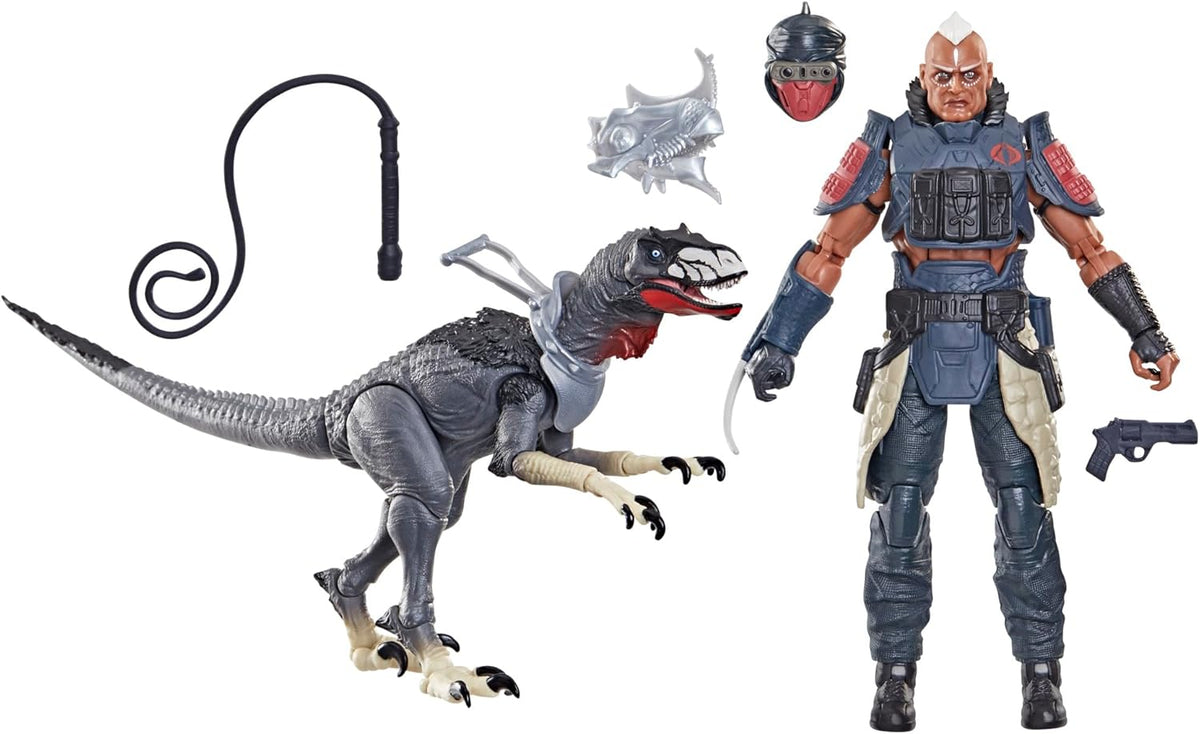 G.I. Joe Classified 6 Inch Action Figure Deluxe - Professor Rottclaw & Cobra Deinonychus #196