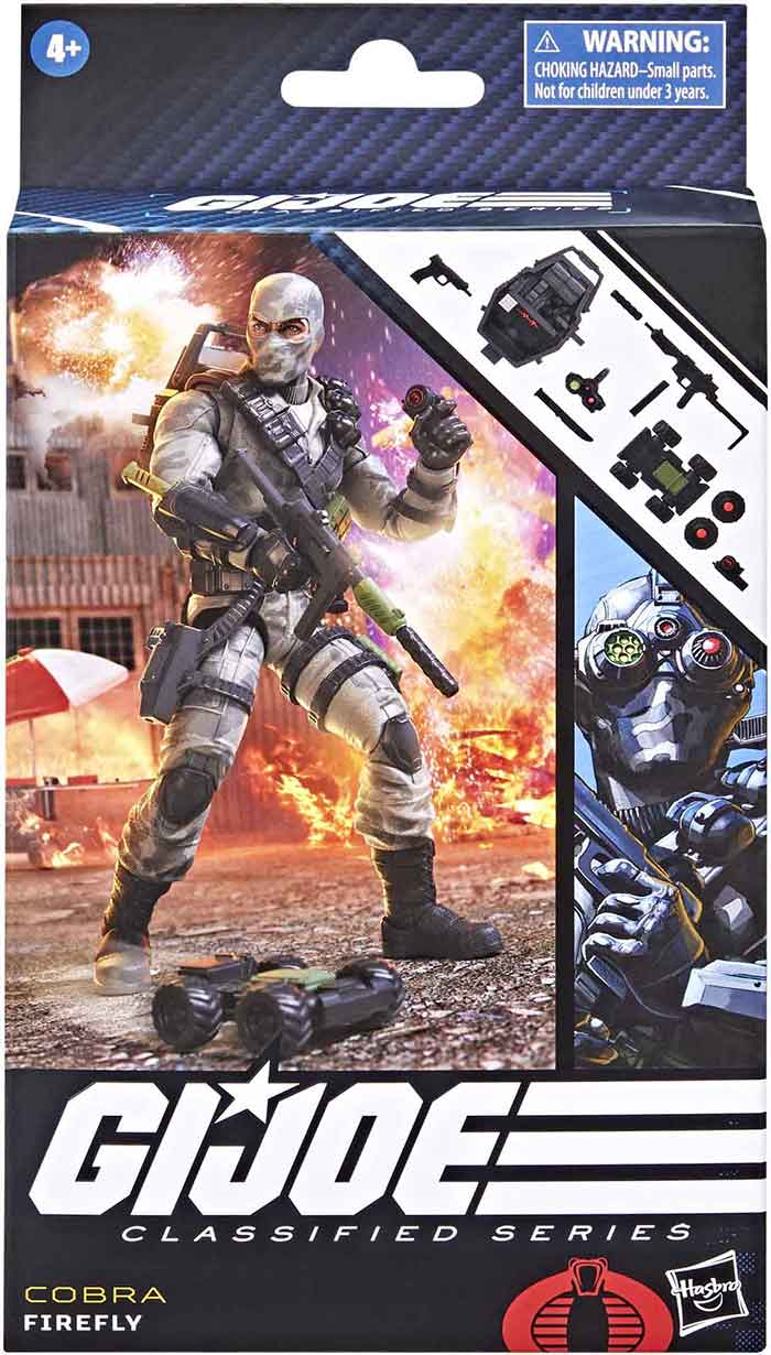 G.I. Joe Classified 6 Inch Action Figure Wave 15 - Firefly #84 (Sub-Standard Packaging)