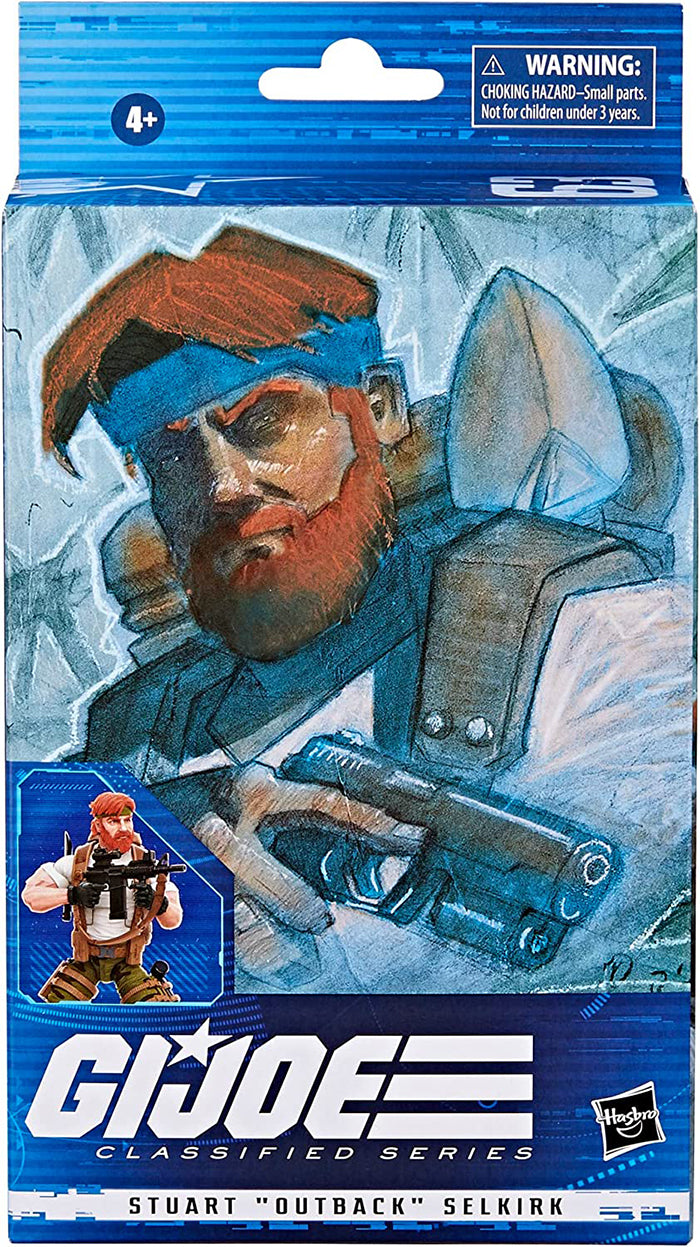 G.I. Joe Classified 6 Inch Action Figure Wave 12 - Outback #63 (Sub-Standard Packaging)