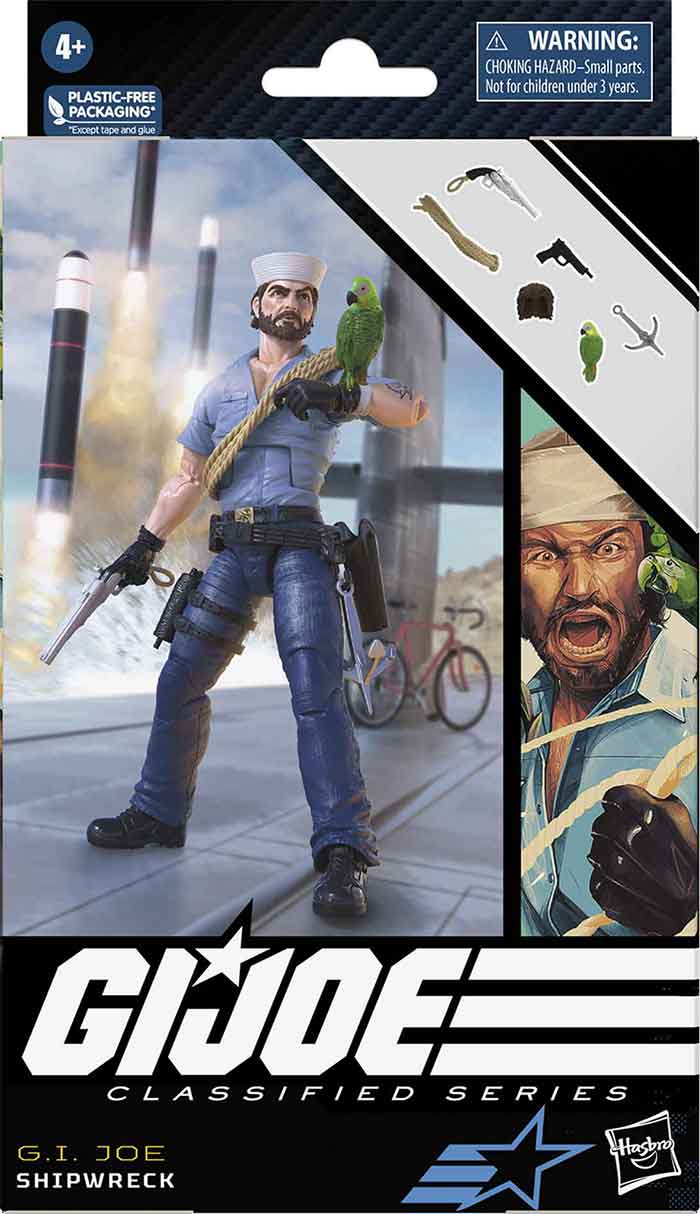 G.I. Joe Classified 6 Inch Action Figure Wave 13 - Shipwreck #70 (Shelf Wear Packaging)