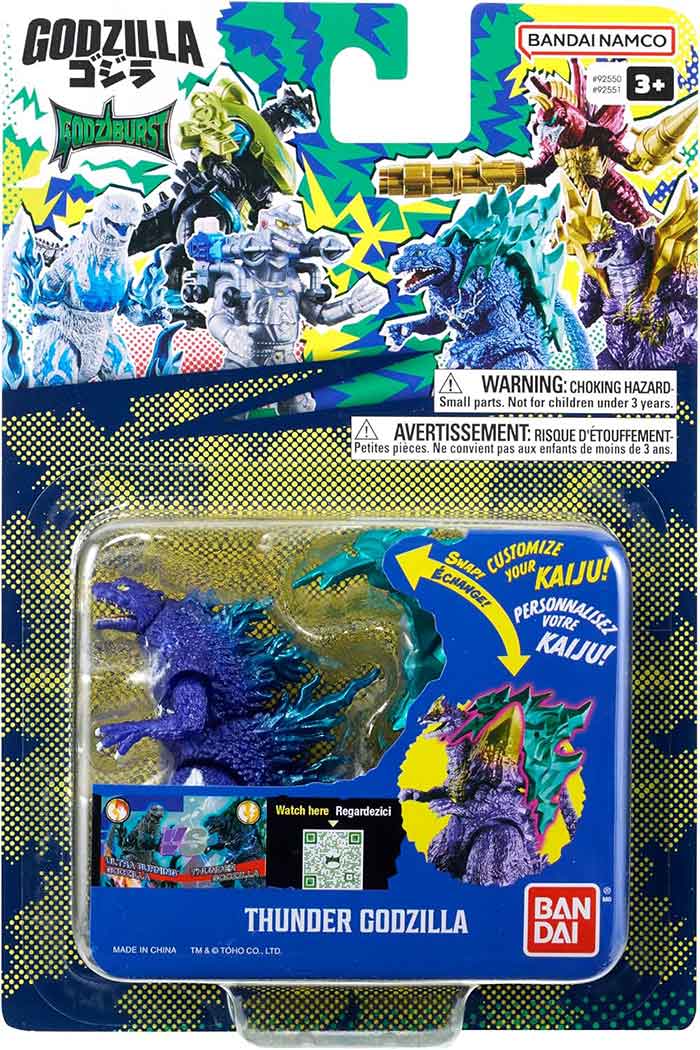 Godzilla Bandai Namco 3.75 Inch Action Figure Godziburst - Thunder Godzilla