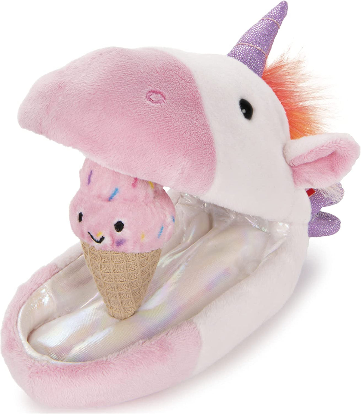 Gund: Plush Pod - Unicorn with Ice Cream 9.5"