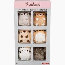 GUND: PUSHEEN I LOVE KITTIES MINI PLUSHIE BOX SET (6)
