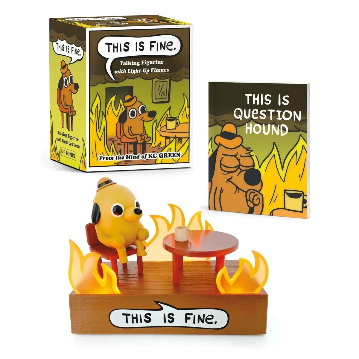 This Is Fine Talking Figurine: with Light and Sound! [Mini Kit]