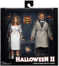 Halloween 2 8 Inch Action Figure Retro Clothed Series - Doctor Loomis and Laurie Strode (Shelf Wear Packaging)