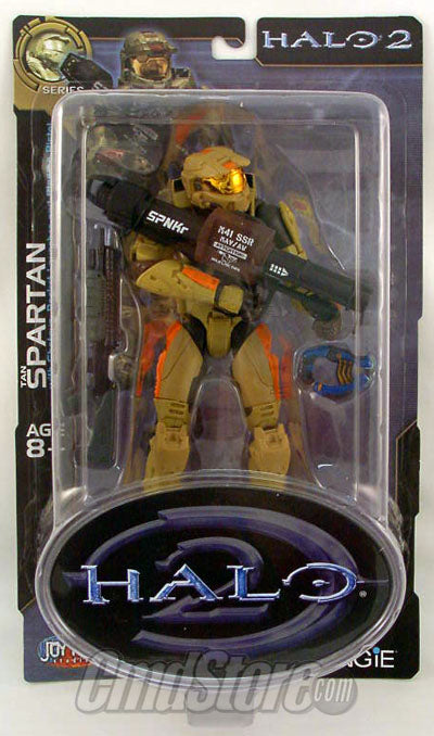 Halo 2 Action Figures Series 6: Tan Spartan (Sub-Standard Packaging)