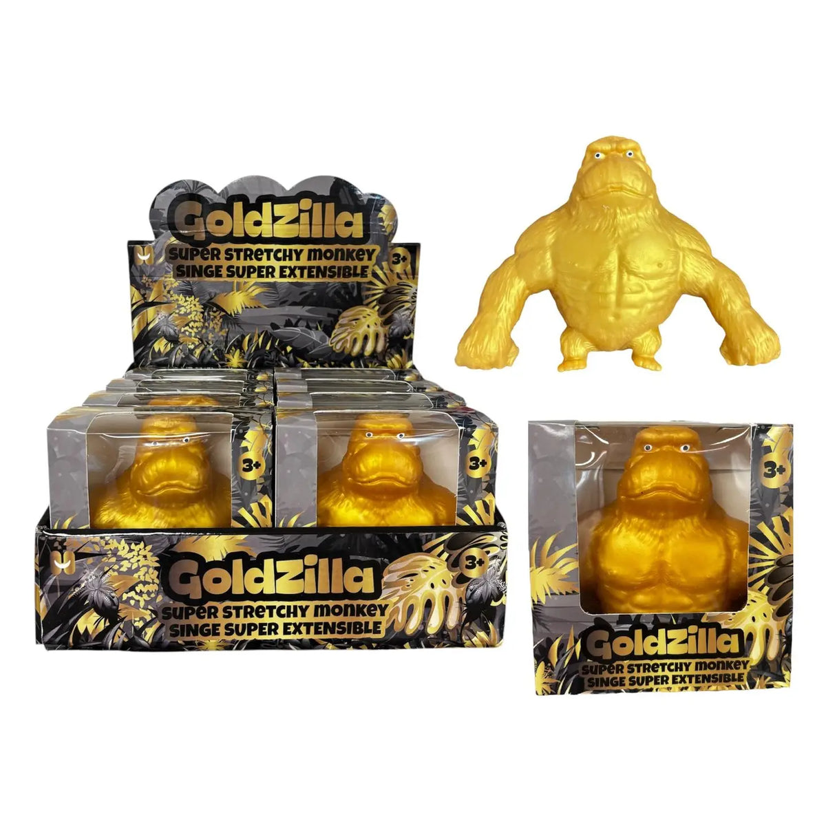 Goldzilla - Viral Stretchee Monkee Toy