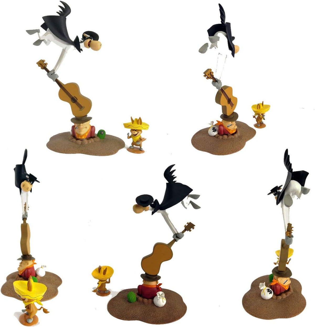 Hanna Barbera 6 Inch Static Figure Series 1 - Quick Draw McGraw (Shelf Wear Packaging)