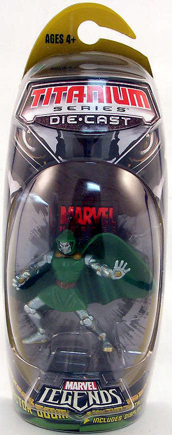 Hasbro Marvel 3 Inch Titanium Action Figures Series 4: Dr Doom (Shelf Wear Packaging)