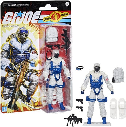 HASBRO COLLECTIBLES: GI JOE CLASSIFIED - RETRO CARDBACK SNOW SERPENT ACTION FIGURE