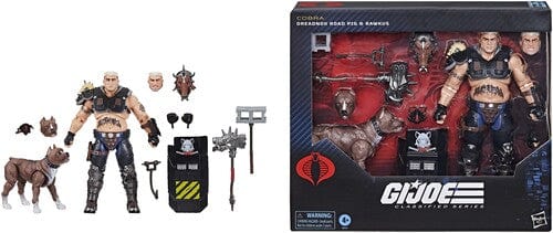 HASBRO COLLECTIBLES: GI JOE CLASSIFIED SERIES - #135 DREADNOK ROAD PIG & RAWKUS ACTION FIGURE