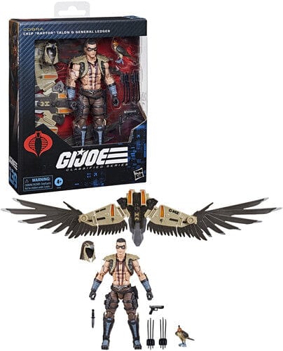 HASBRO COLLECTIBLES: GI JOE CLASSIFIED SERIES - #139 CHIP "RAPTOR" TALON & GENERAL LEDGER ACTION FIGURE