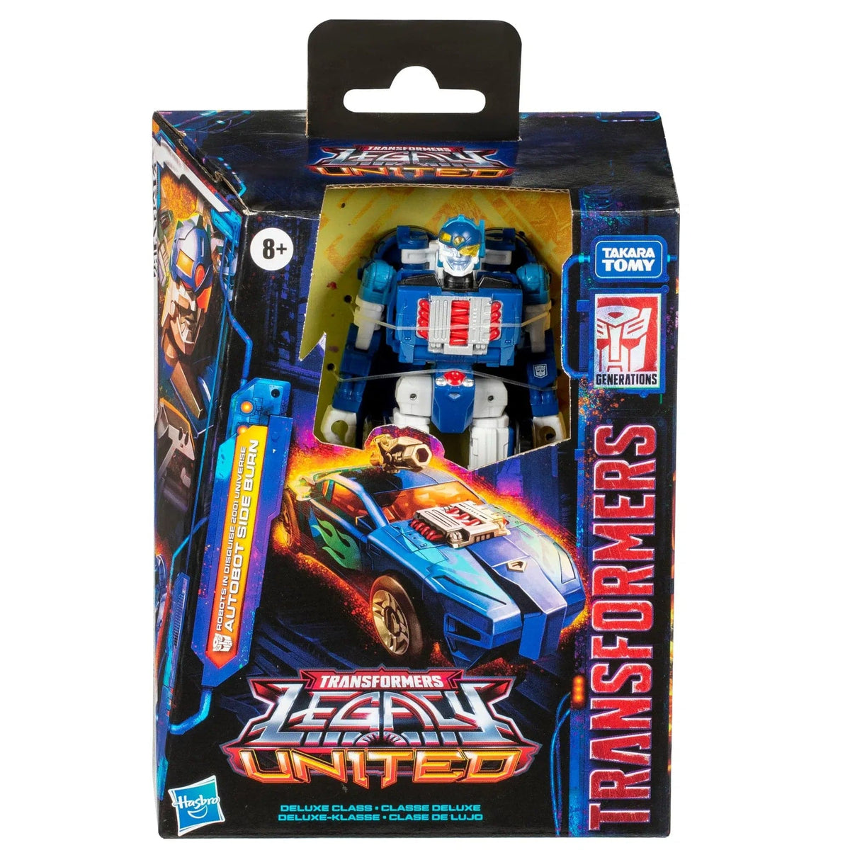 HASBRO COLLECTIBLES: TRANSFORMERS LEGACY UNITED - ROBOTS IN DISGUISE 2001 UNIVERSE - AUTOBOT SIDE BURN ACTION FIGURE