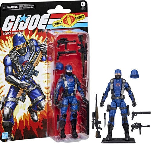 HASBRO COLLECTIBLES: GI JOE CLASSIFIED SERIES - RETRO CARDBACK COBRA TROOPER ACTION FIGURE
