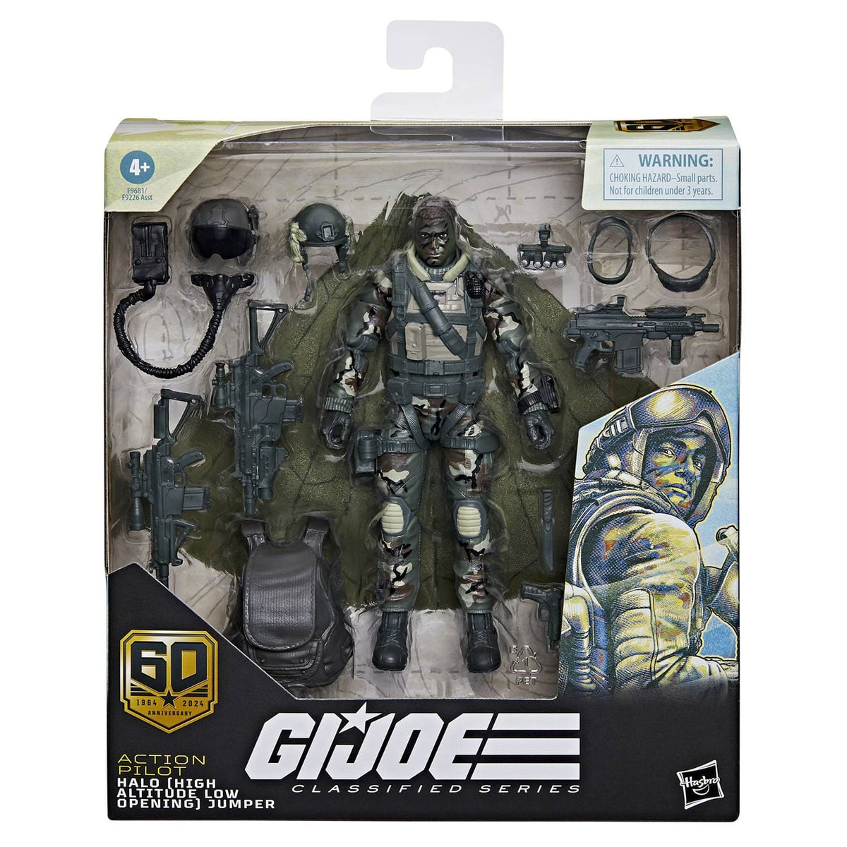 HASBRO: G.I. JOE CLASSIFIED SERIES - 60TH ANNIVERSARY ACTION PILOT - HALO FIGURE