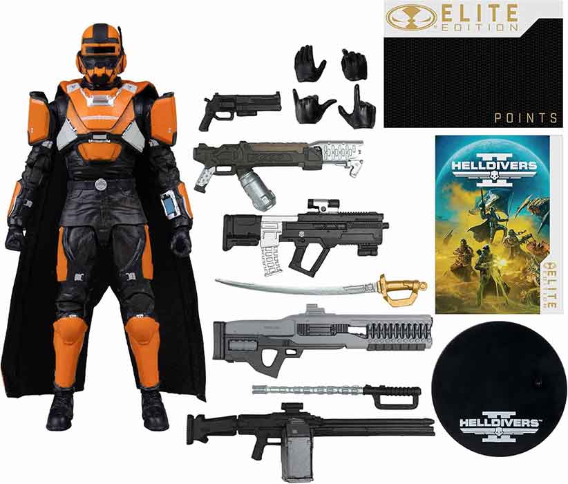 Helldivers 2 7 Inch Action Figure Elite Edition Deluxe - CE-25 Trench Engineer #11