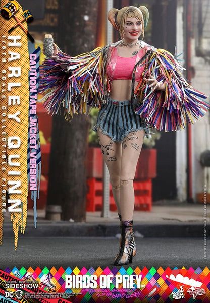 Hot Toys Collectible Figure: DC Comics - Harley Quinn, Caution Tape Jacket (Birds of Prey)