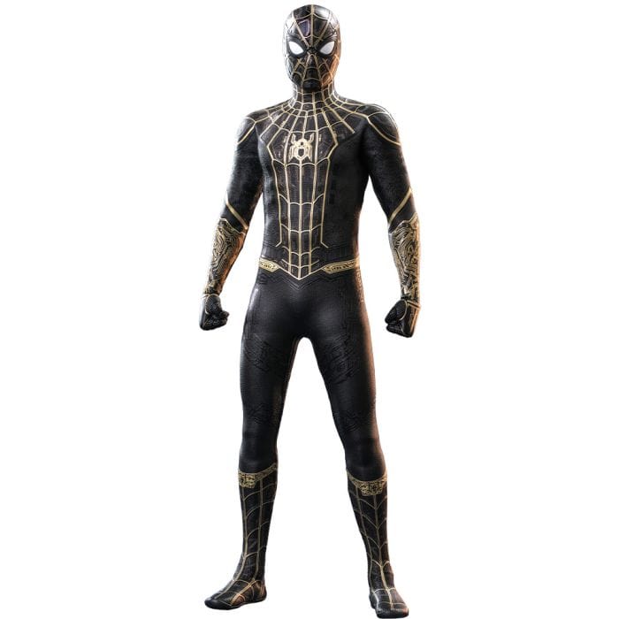 Hot Toys Collectible Figure: Marvel - Spider-Man, Black & Gold Suit (No Way Home)