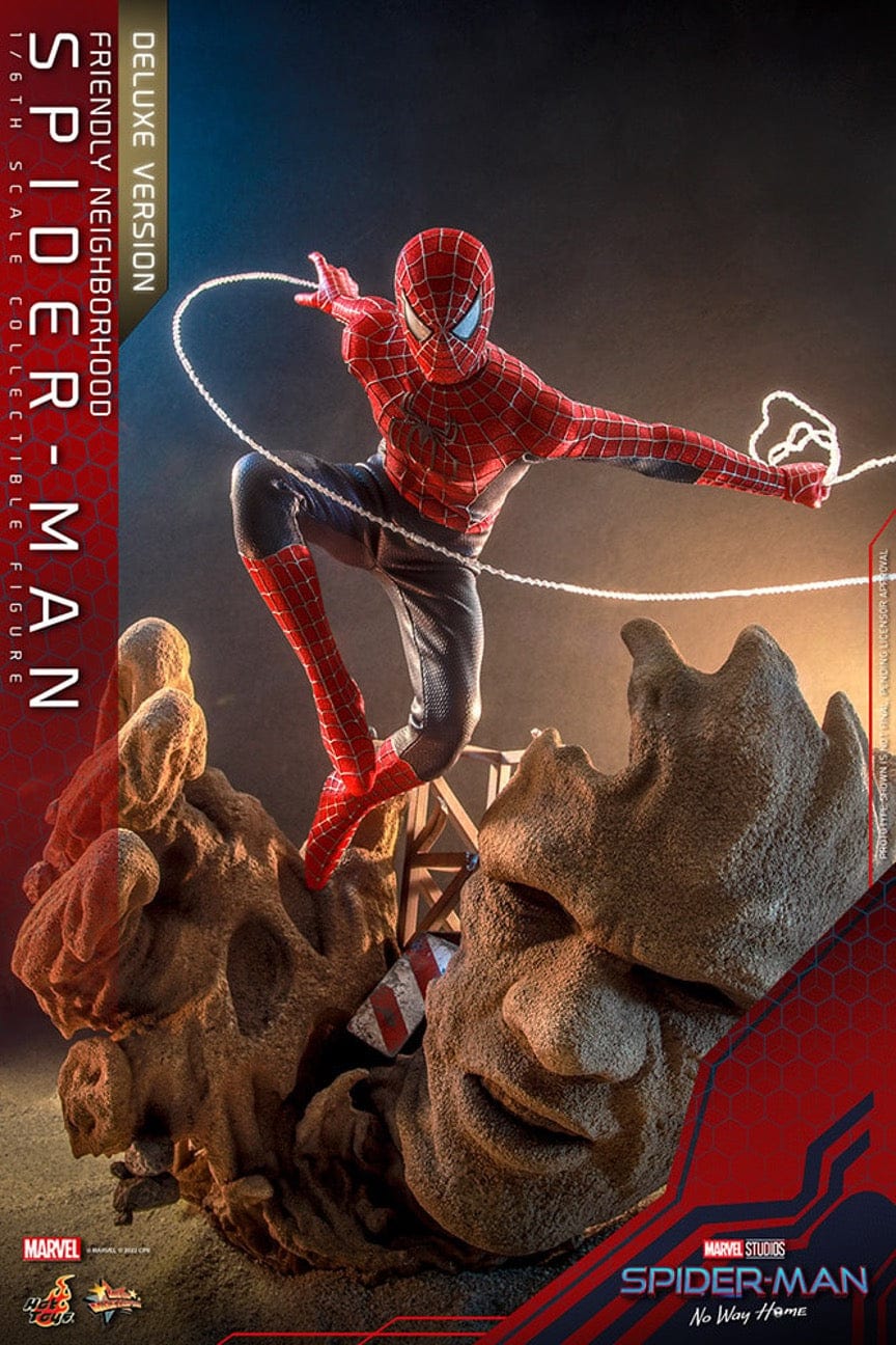 HOT TOYS: MARVEL STUDIOS - SPIDER MAN NO WAY HOME - FRIENDLY NEIGHBORHOOD SPIDER-MAN DELUXE VERSION 1/6TH SCALE FIGURE
