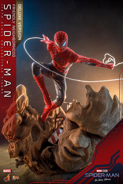 HOT TOYS: MARVEL STUDIOS - SPIDER MAN NO WAY HOME - FRIENDLY NEIGHBORHOOD SPIDER-MAN DELUXE VERSION 1/6TH SCALE FIGURE