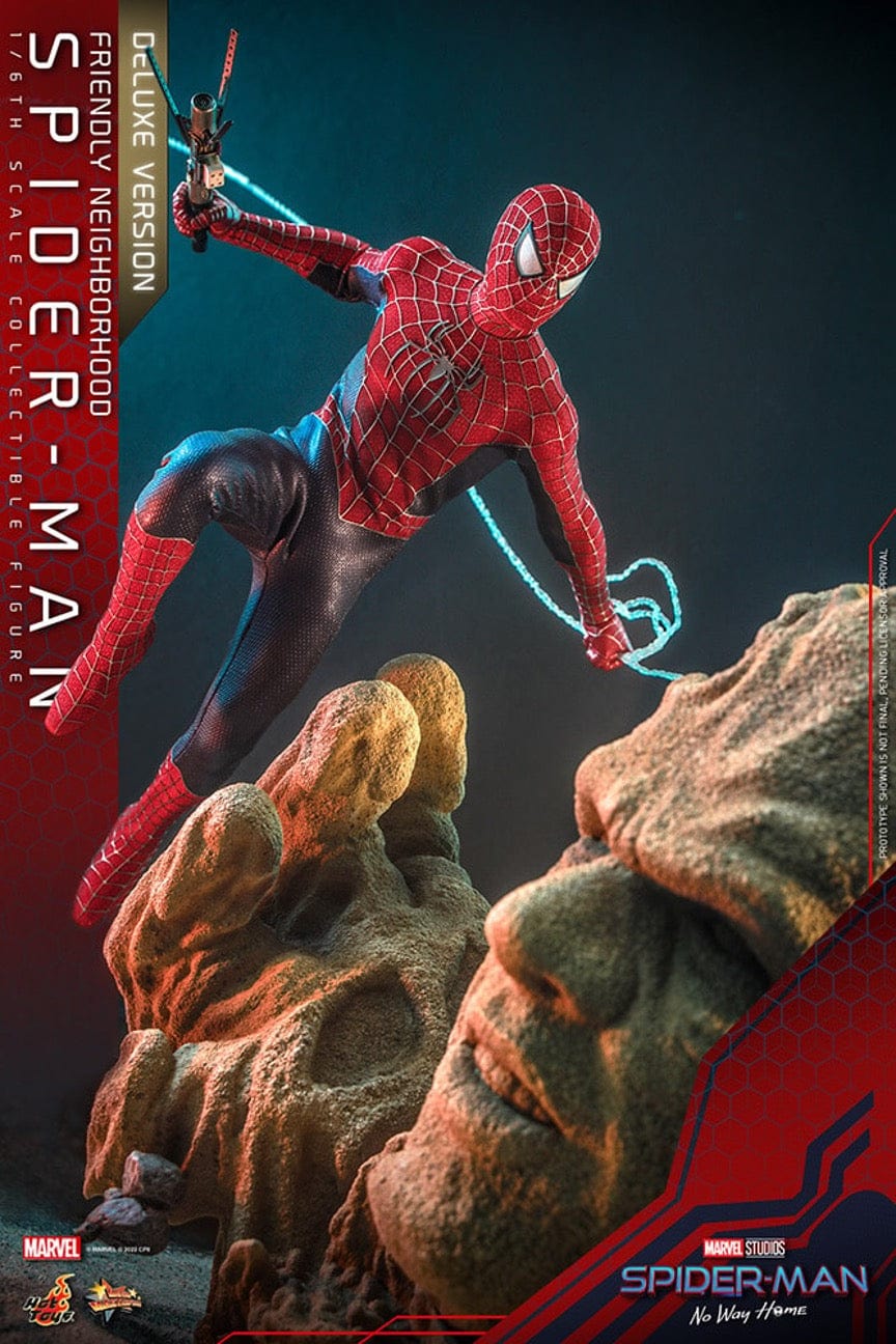 HOT TOYS: MARVEL STUDIOS - SPIDER MAN NO WAY HOME - FRIENDLY NEIGHBORHOOD SPIDER-MAN DELUXE VERSION 1/6TH SCALE FIGURE