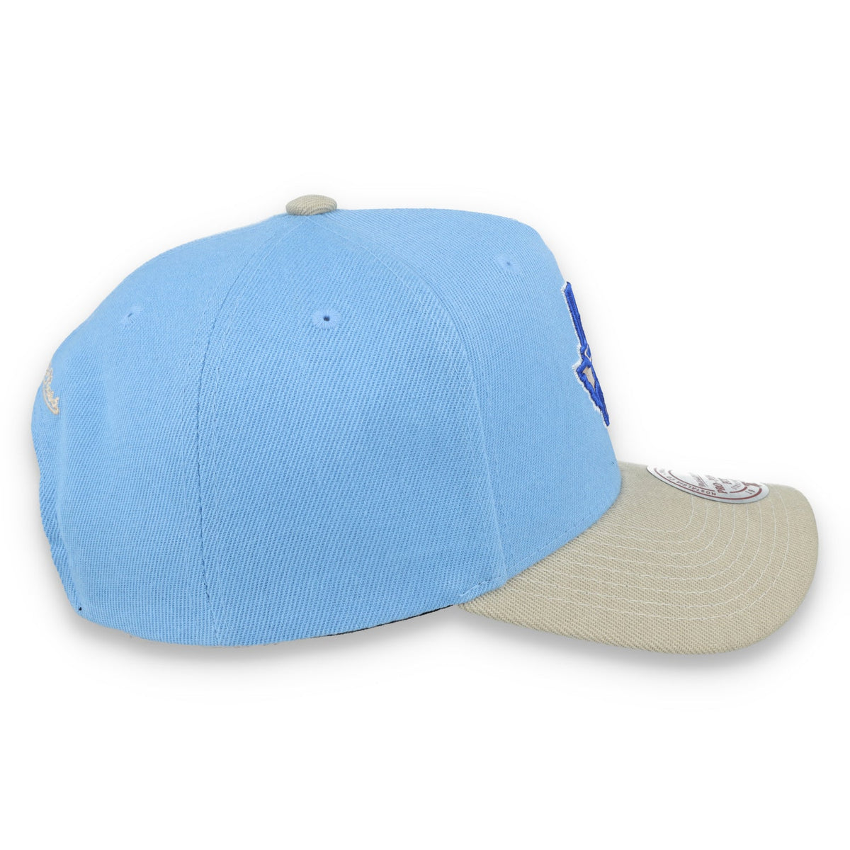 Mitchell & Ness Houston Astros 2005 World Series Side Patch Pro Pitch Snapback Hat-Light Blue/Beige