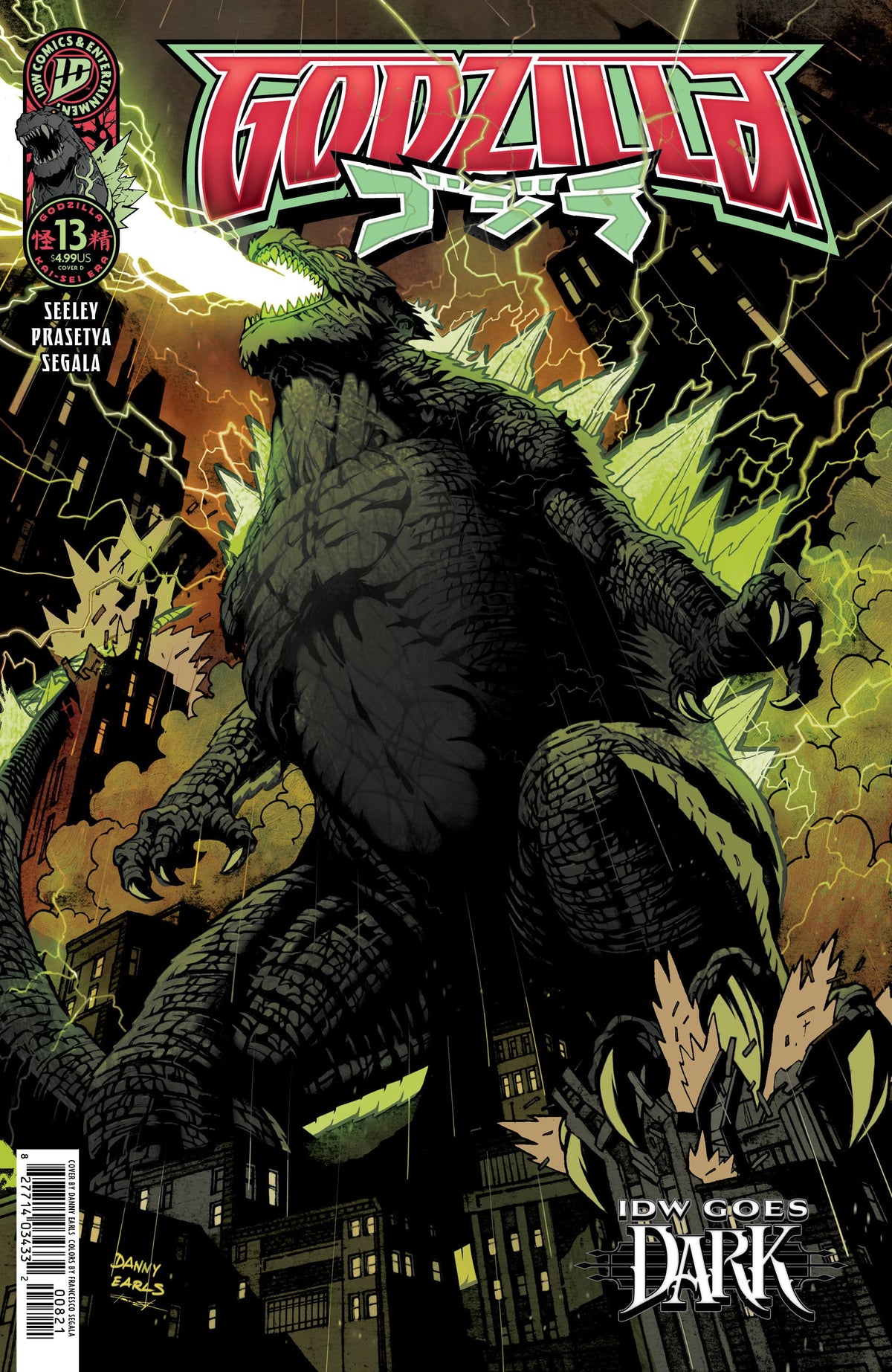 Godzilla [Kai-Sei Era] #13 Variant D (Earls IDW Goes Dark Variant) (Release Date: 10/07/2026)