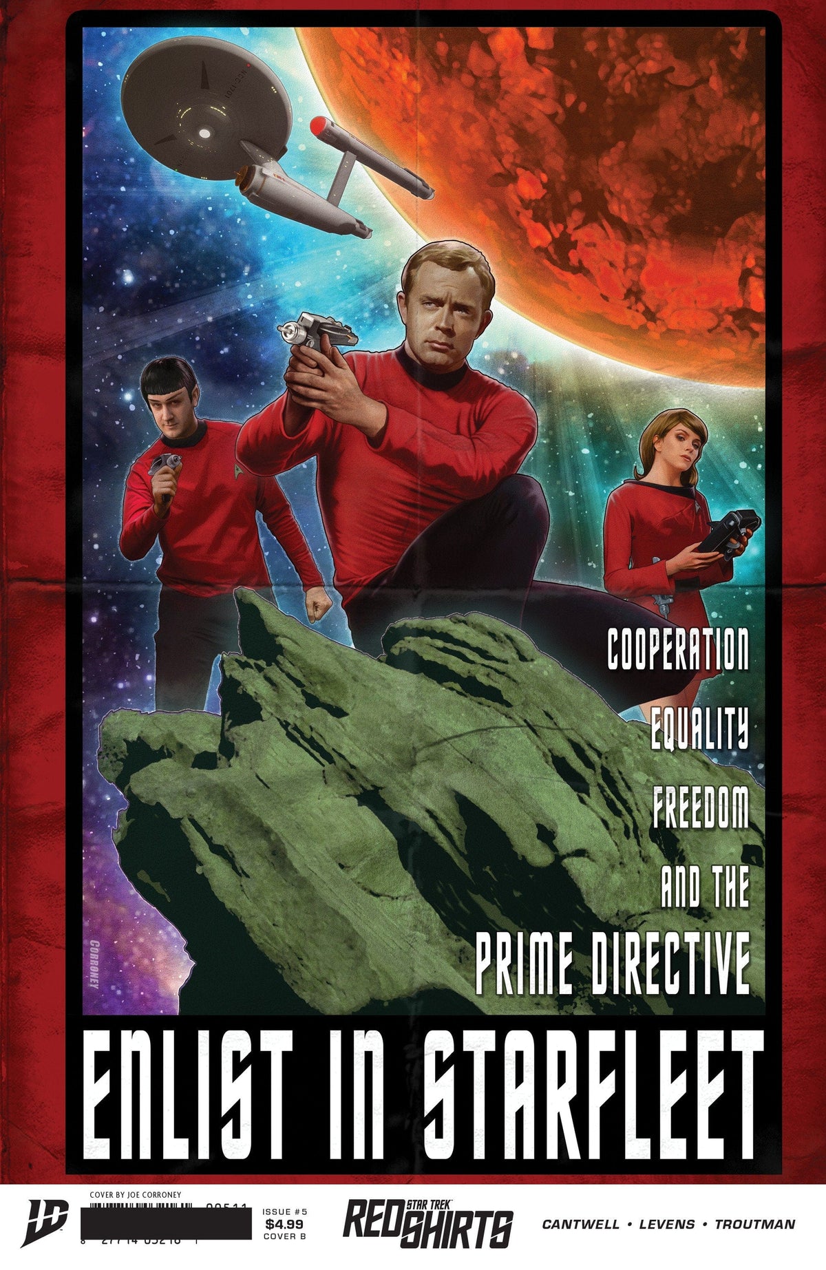 Star Trek: Red Shirts #5 Variant B (Corroney¬†Federation Recruitment)