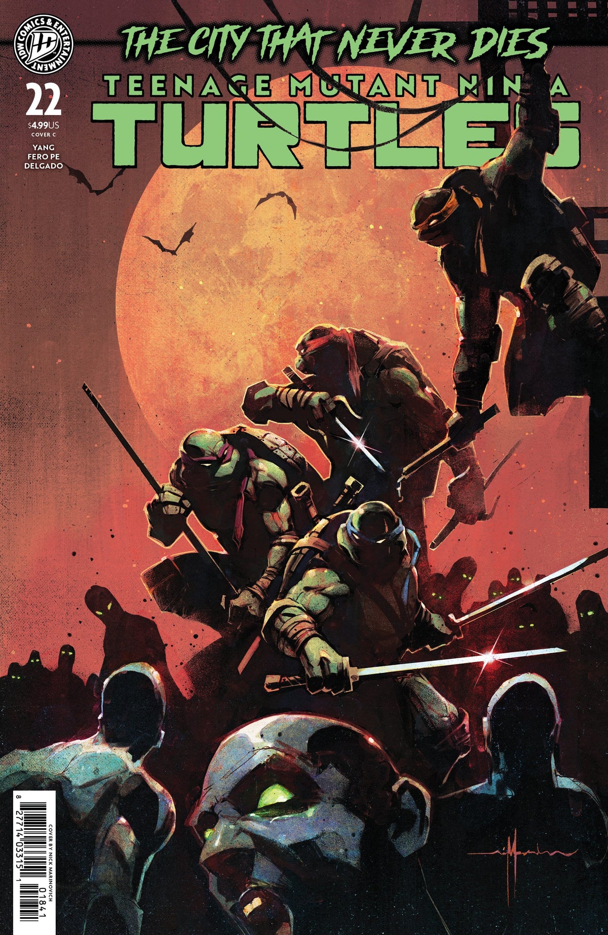Teenage Mutant Ninja Turtles #22 Variant C (Marinkovich) (Release Date: 09/16/2026)