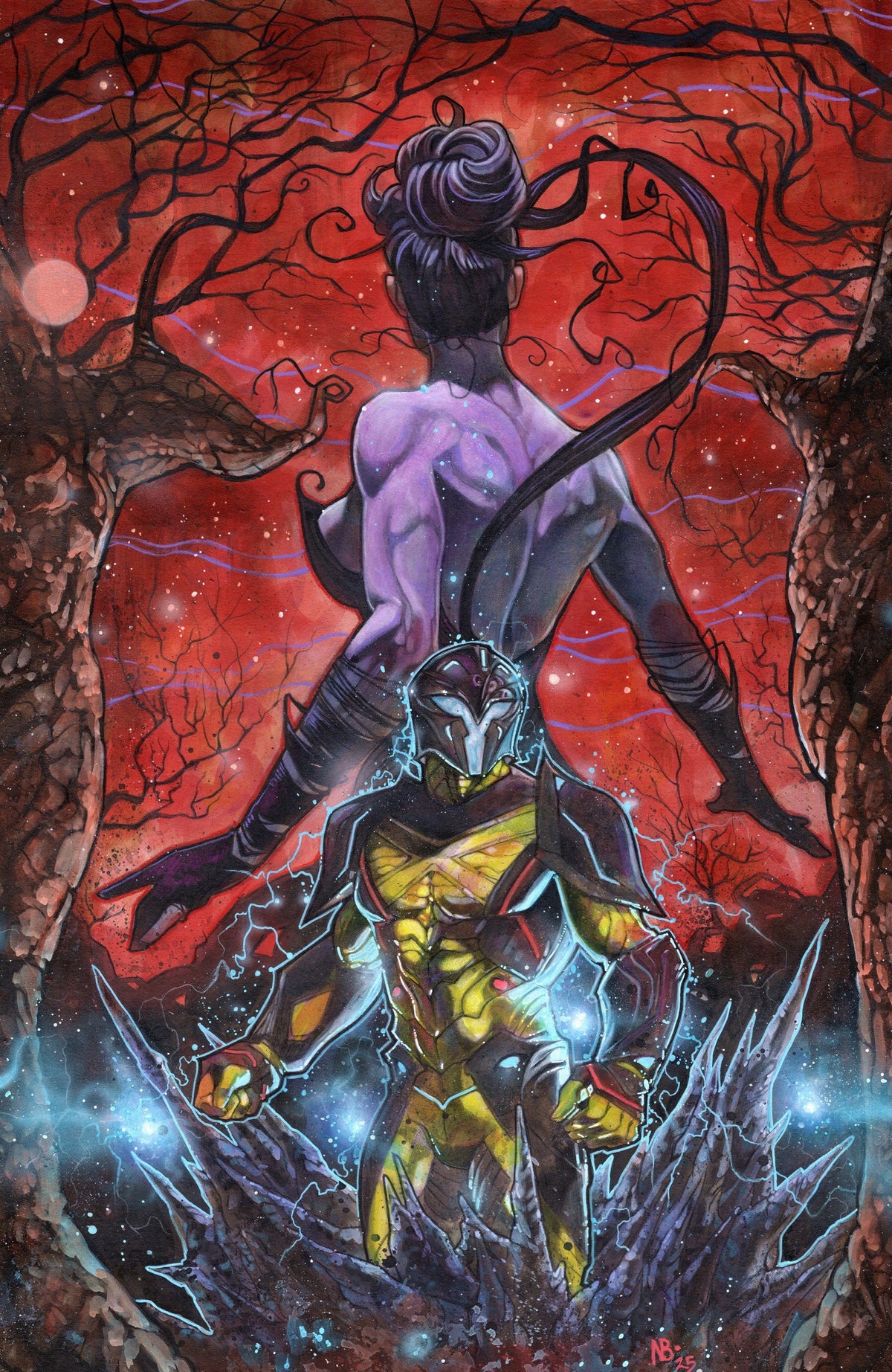 Valiant Beyond: The X-O Manowar #5--The God Hunt #1 Variant D (Birr Full Art)