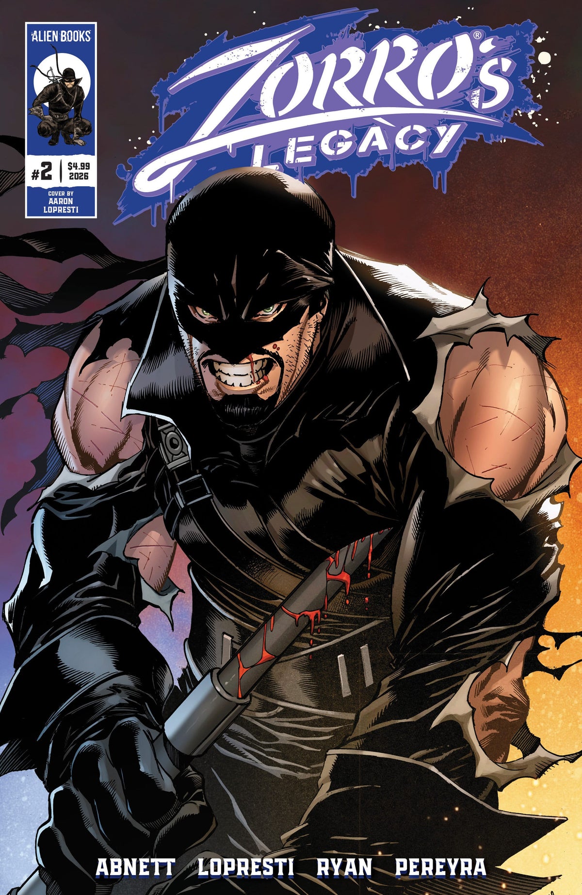 Zorro's Legacy #2 Cover A (Lopresti) (Release Date: 08/19/2026)
