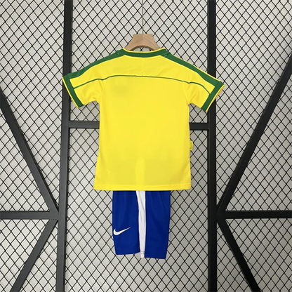 Retro Kids Brazil Home Jersey 1998
