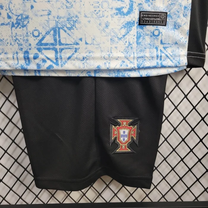 Portugal Away Kit 24/25 Euro Cup 2024 Kids Football Jersey