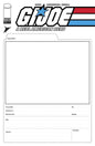 GI JOE A REAL AMERICAN HERO #325 CVR F BLANK SKETCH FILE CARD VAR