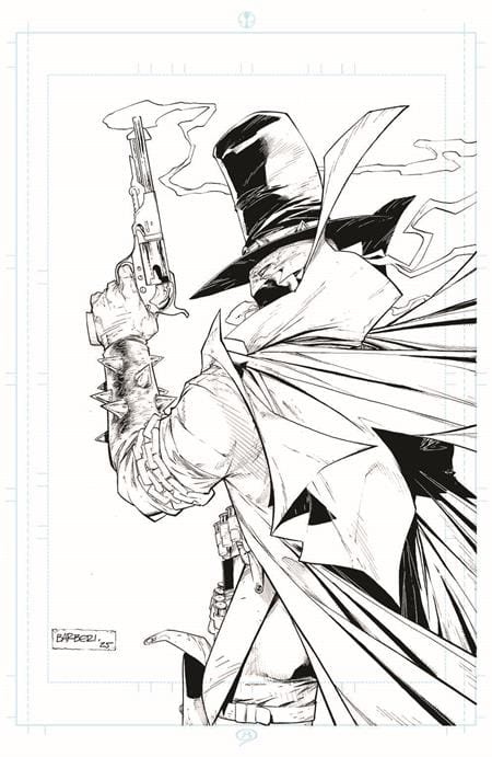 GUNSLINGER SPAWN #56 CVR B CARLO BARBERI RAW ART VAR