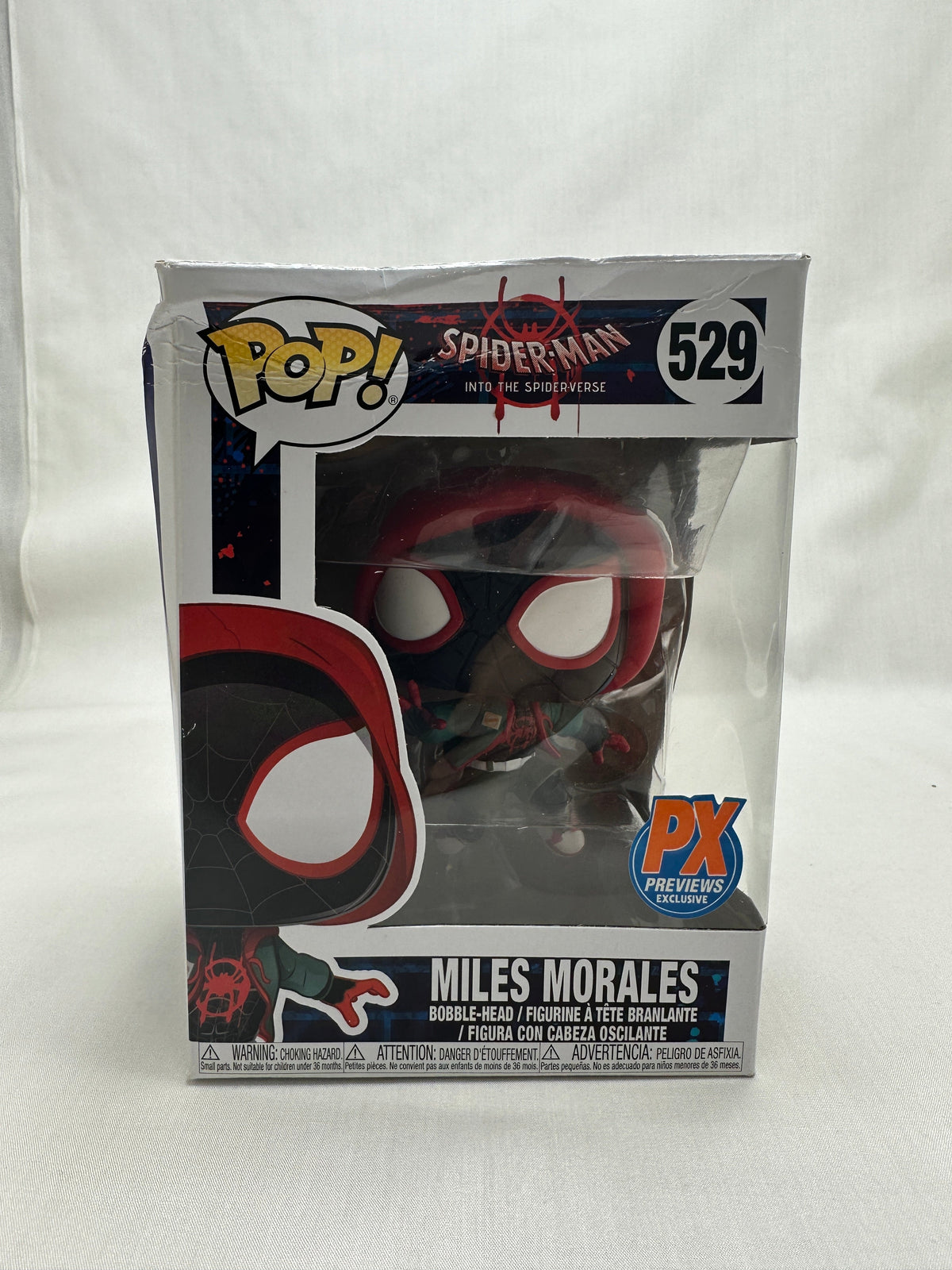 Pop Marvel 3.75 Inch Action Figure Spider-Man Into The Spiderverse - Miles Morales #529 Exclusive (Non Mint Packaging)