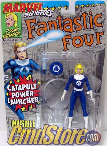 INVISIBLE WOMAN Fantastic Four Marvel Superheroes Action Figure By Toy Biz (Shelf Wear Packaging)