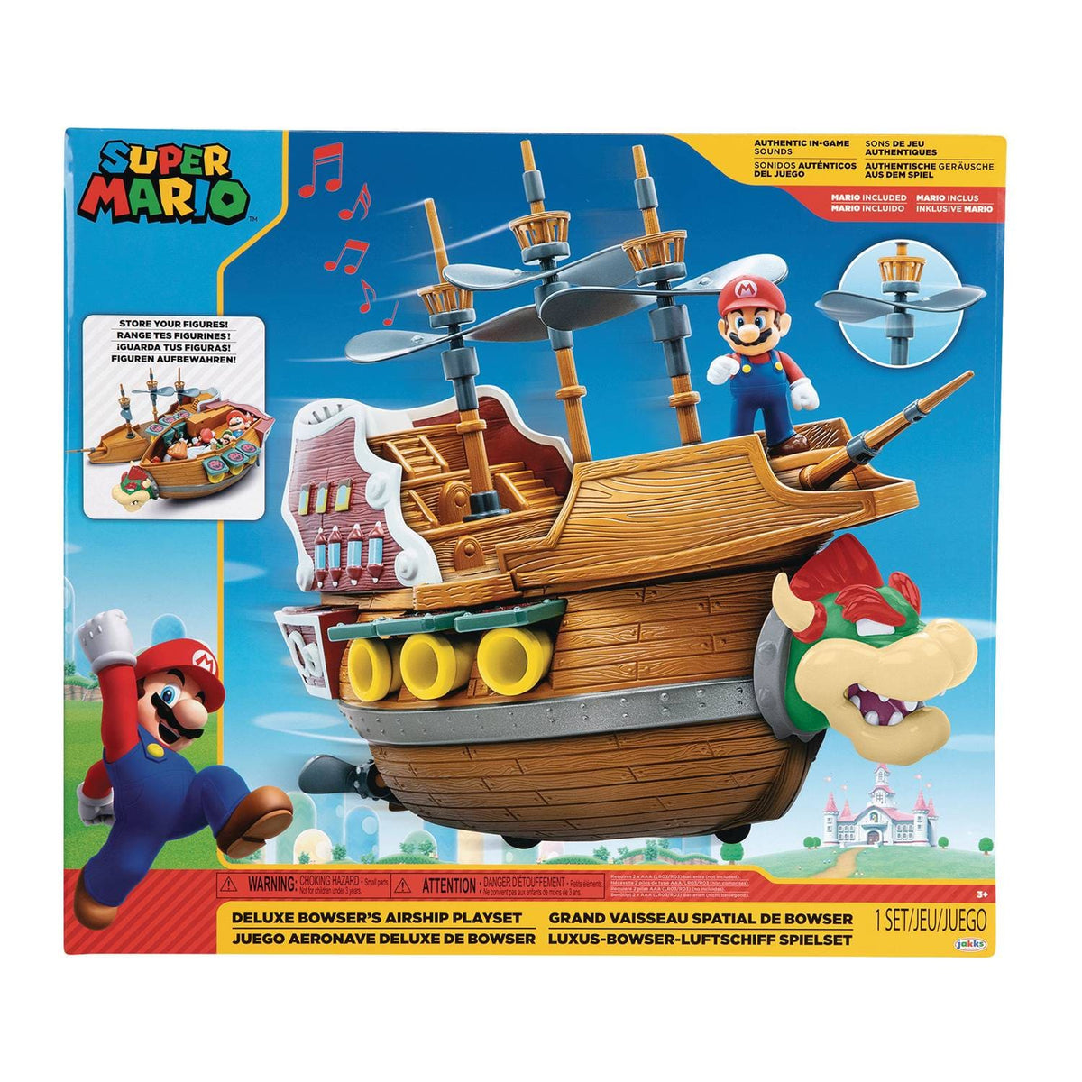 Jakks: Super Mario - Deluxe Bowser's Airship Playset