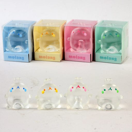 Molang: Squishy Figure Fidget Toy - Clear Mochi