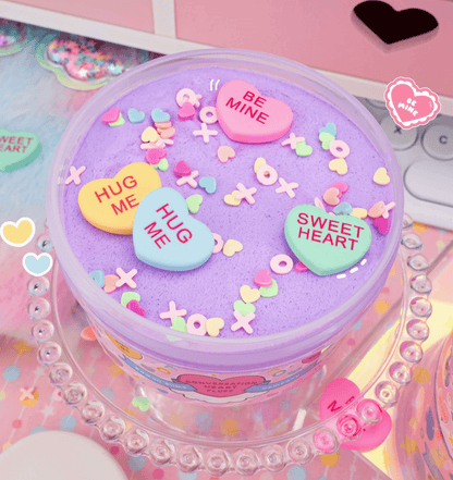 Conversation Heart Fluff Signature Dome Slime