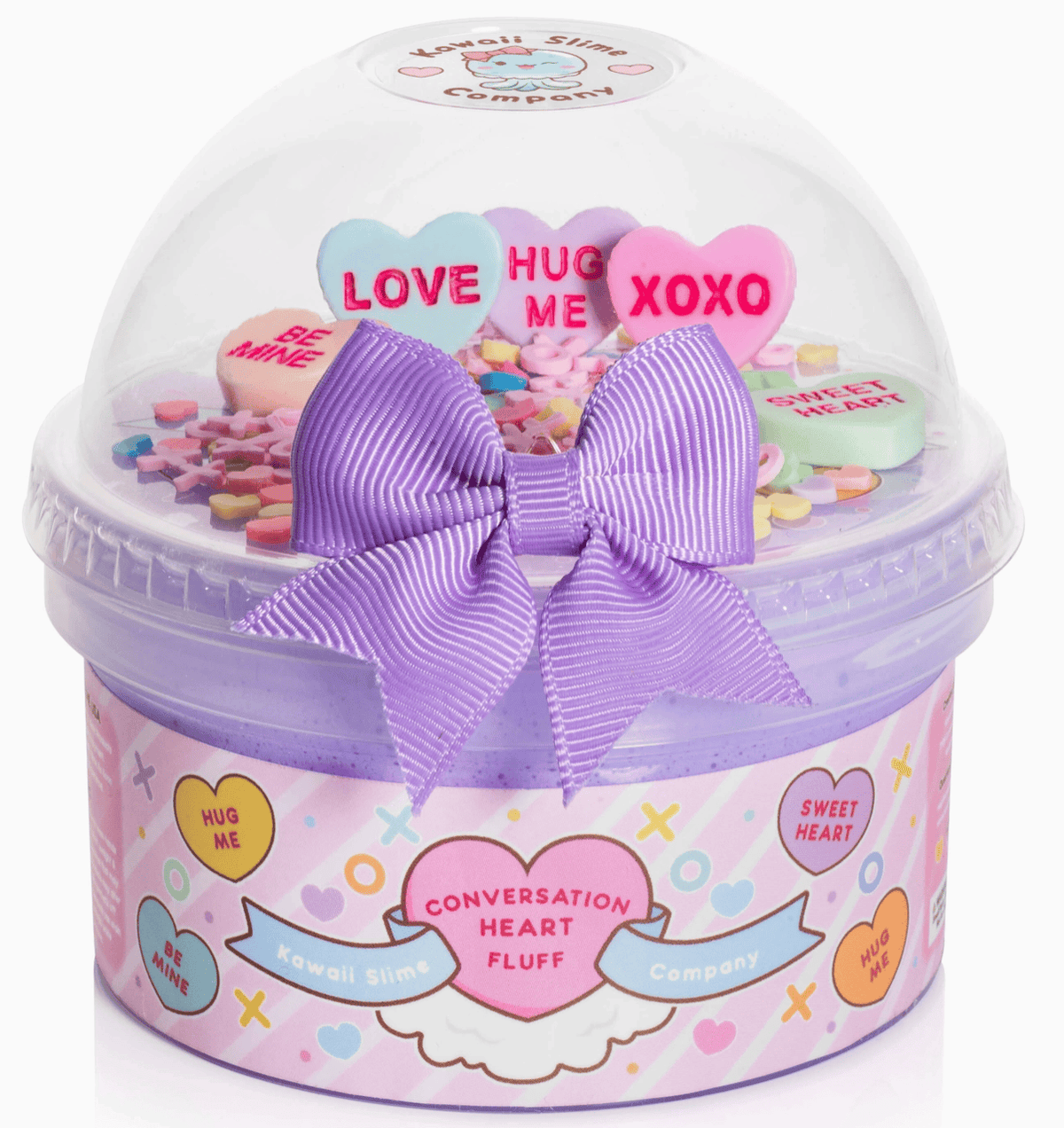Conversation Heart Fluff Signature Dome Slime