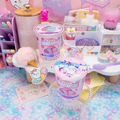 Cotton Candy Scented Ice Cream Pint Slime (5pcs/case)