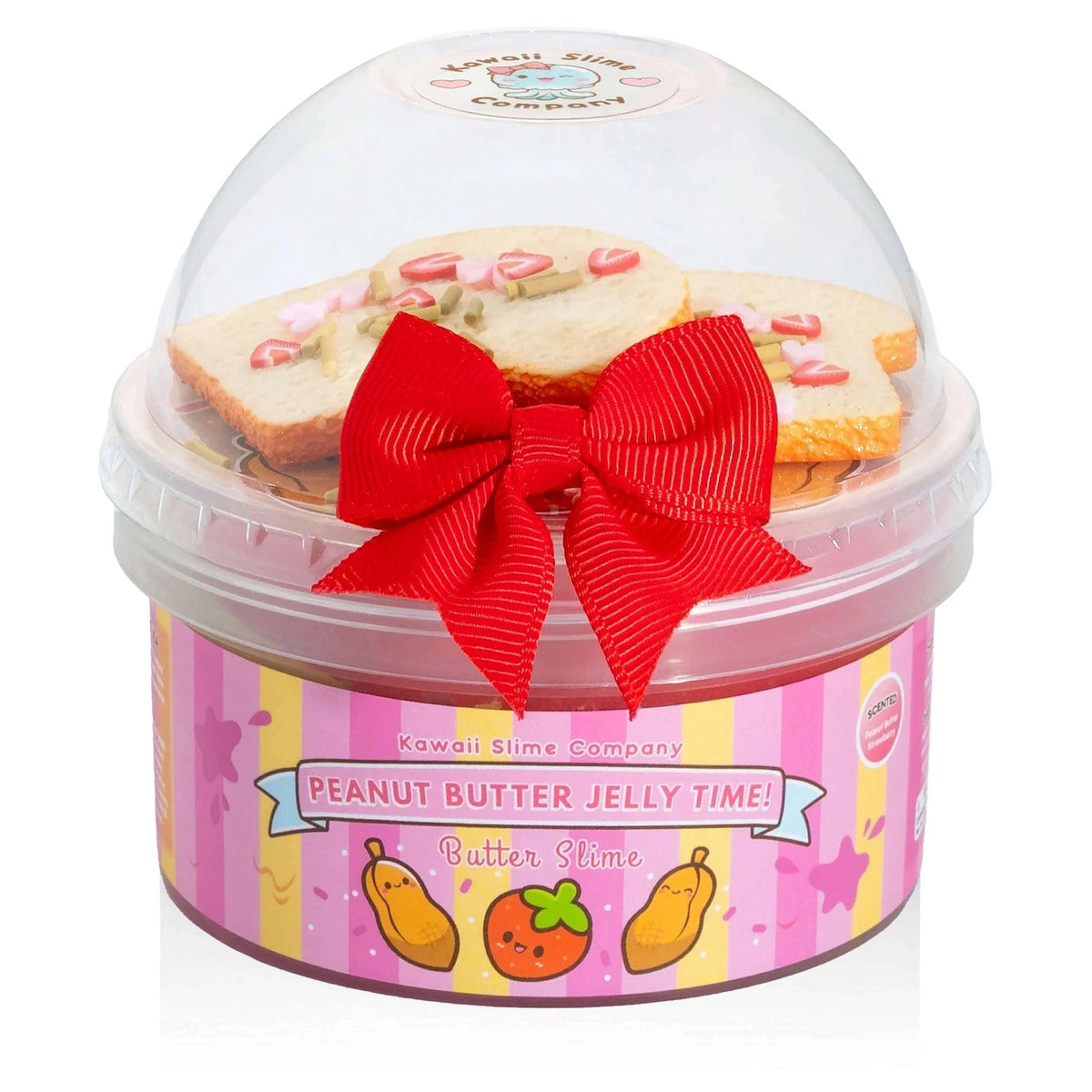 Kawaii Slime: 2-in-1 Slime - Peanut Butter Jelly Time, Strawberry