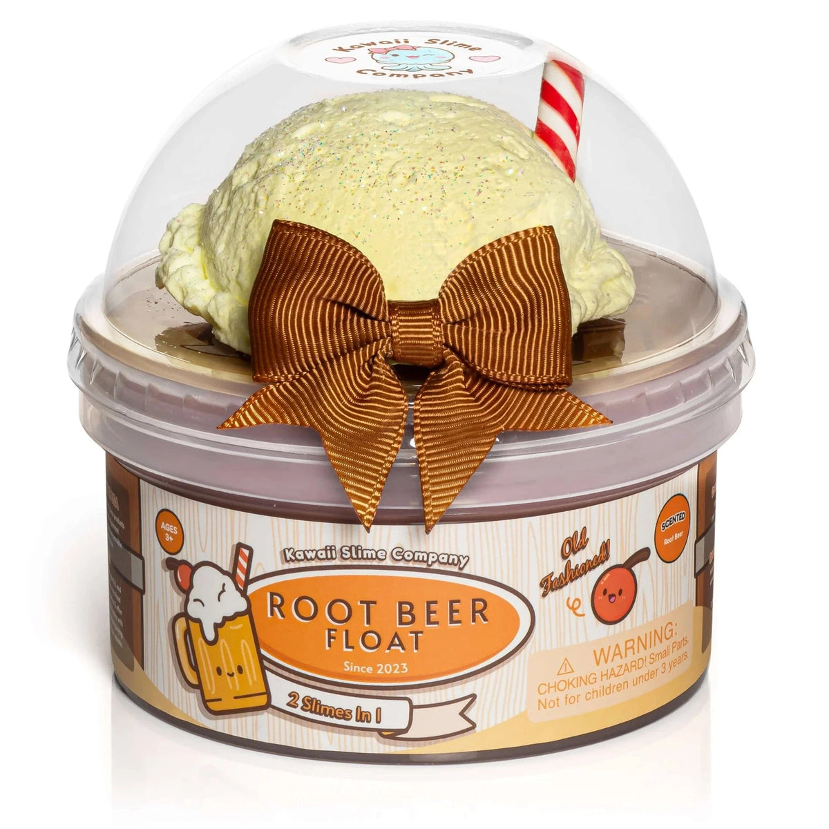 Kawaii Slime: 2-in-1 Slime - Root Beer