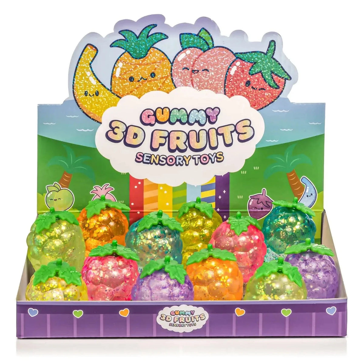 Kawaii Slime: Sensory Squishy Toy - Gummy 3D Fruits